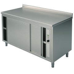 Masa calda tip dulap, cu rebord, 1000x700 mm