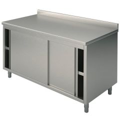 Masa tip dulap, usi glisante si rebord, 1400x600 mm