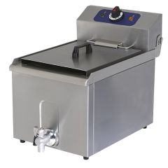 Friteuza electrica,robinet de golire, de banc, capacitate ulei 10 litri