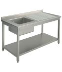Spalator cu 1 cuva, 1200x600 mm, picurator dreapta