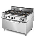 Masina de gatit, 6 arzatoare, cuptor static maxi pe gaz