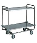 Carucior de serviciu otel inoxidabil cu 2 niveluri 1000x500 mm