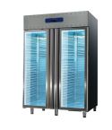 Dulap refrigerare, 2 usi vitrate, 1400 litri, GN 2/1