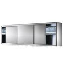 Dulap de perete cu scurgator de vase, usi glisante, 1200x400 mm