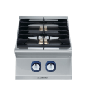 Masina de gatit  Electrolux Professional cu 2 arzatoare (5,5 kW fiecare), alimentare gaz, de banc