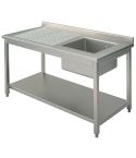 Spalator cu 1 cuva, 1000x600 mm, picurator pe stanga