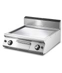 Gratar pe gaz cu placa neteda cromata, de banc, , 670x530 mm