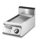 Grill electric cu placa neteda cromata, de banc, 335x530 mm
