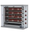 Grill electric pentru pui, 4 tepuse pentru 20 pui