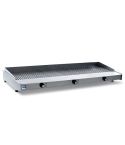 Grill electric striat, de banc, 3 zone de lucru