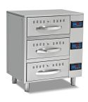 Modul sertar incalzit, 3 sertare GN1/1