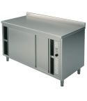Masa calda tip dulap, cu rebord, 1600x700 mm