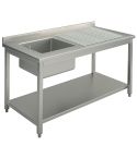 Spalator cu 1 cuva, 1400x600 mm, picurator dreapta