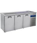 Modul refrigerat de servire, 1 cuva pe dreapta, 3 usi pentru butoaie 50 l