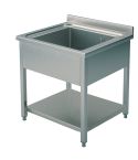 Spalator cu 1 cuva, 700x600 mm, polita