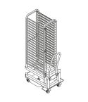 Carucior tip rack tavi cuptoare, capacitate 20xGN 1/1