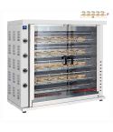 Grill pe gaz pentru pui, 6 tepuse pentru 30 pui