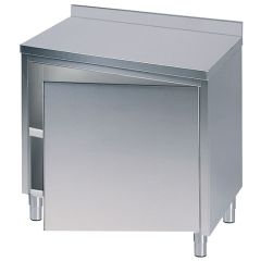 Masa tip dulap, cu rebord, 1 usa batanta,  600x700 mm