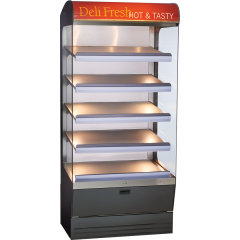 HSM-36-5S  Vitrina de banc cu 5 rafturi calde, greutate max 10,8 kg