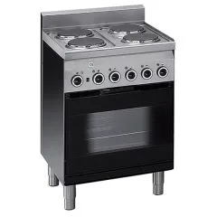 Masina de gatit electrica cu cuptor cu convectie, 4 plite, gratar electric