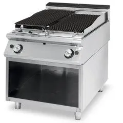 Grill pe gaz cu roca vulcanica