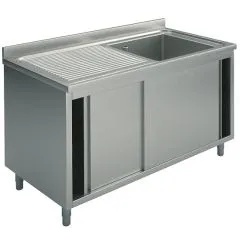 Spalator tip dulap cu cuva stanga si usi glisante, 1400x700 mm