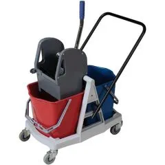 Carucior spalatorie si curatare, 2 recipiente 25 litri