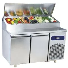 Masa rece cu 2 usi, saladeta 7xGN1/3