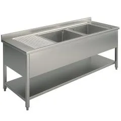 Spalator cu 2 cuve, 1800x600 mm, picurator stanga