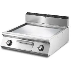 Gratar electric cu placa neteda cromata, de banc, 670x530 mm