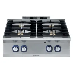 Masina de gatit Electrolux Professional cu 4 arzatoare (5,5 kW fiecare), alimentare gaz, de banc