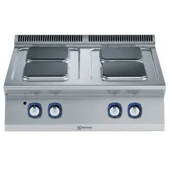 Masina de gatit Electrolux Professional cu 4 plite patrate (2,6 kW fiecare), alimentare electrica, de banc