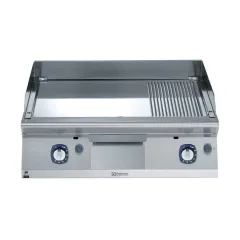 Gratar de banc Electrolux Professional cu placa 2/3 neteda si 1/3 striata din crom, alimentare gaz, modul complet, control prin termostat