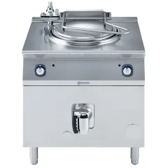 Marmita indirecta Electrolux Professional alimentare pe gaz, 60 litri, cu intrerupator de presiune, cu reumplere automata a peretelui dublu.