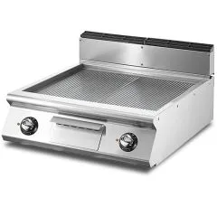 Gratar electric cu placa striata, de banc, 670x530 mm