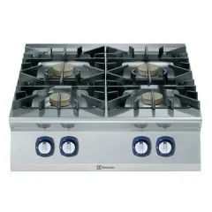 Masina de gatit cu 4 arzatoare (10 kW fiecare) Electrolux Professional, alimentare gaz, de banc