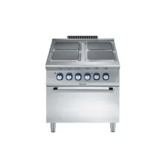 Masina de gatit cu 4 plite patrate (4 kW fiecare) Electrolux Professional, alimentare electrica si cuptor cu alimentare electrica (6 kW)
