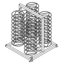 Port-farfurii, 52x310 mm