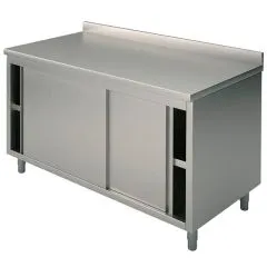 Masa tip dulap, usi glisante si rebord, 2000x600 mm
