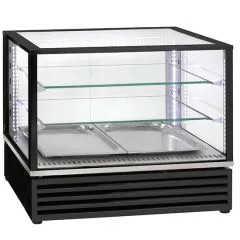 Vitrina rece, pe banc, 2 rafturi, 785x650x735 mm