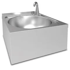 Lavoar de perete pentru spalarea mainilor, robinet controlat electronic