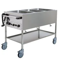 Carucior bain-marie, 3 GN1/1, h=150 mm
