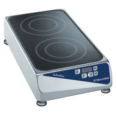 Plita cu inductie Electrolux Professional, alimentare de la priza. 2 zone, model din fata spre spate