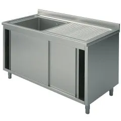 Spalator inchis cu cuva stanga si usi glisante, 1200x600 mm