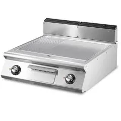 Grill electric cu placa 2/3 neteda si 1/3 striata, de banc, TERMA PLUS