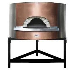 Cuptor pizza pe lemne, capacitate vatra 1,3 m, fatada cupru