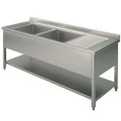 Spalator cu 2 cuve, 1400x600 mm, picurator dreapta