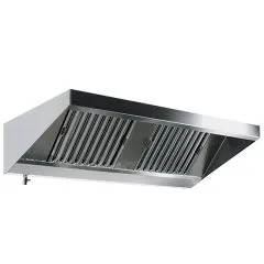 Hota de perete, tip Snack, 4 filtre labirint, 2400x1100 mm