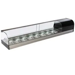 Vitrina rece tapas, 2 niveluri, 8xGN1/3