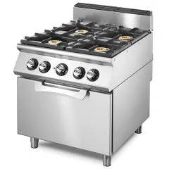 Masina de gatit pe gaz, 4 arzatoare, cuptor static electric